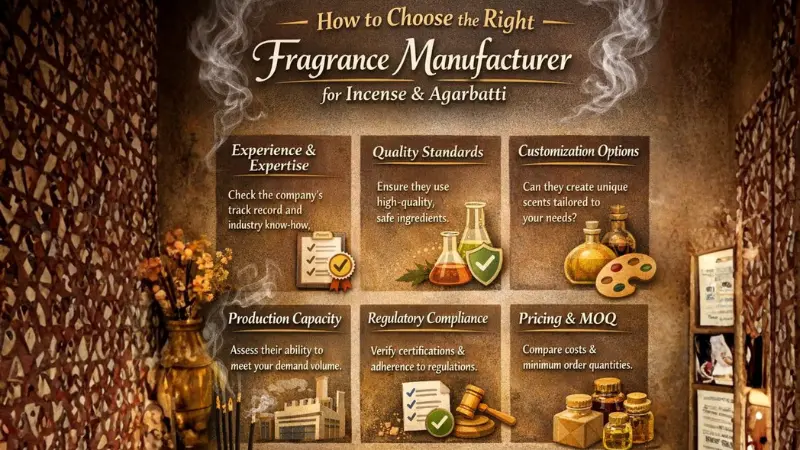 How to Choose the Right Fragrance Manufacturer for Incense & Agarbatti